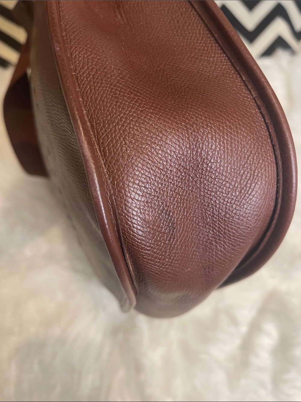 Hermès Vintage Evelyne I, 29 PM Crossbody Bag Rouge H Ardennes Leather 1988, GHW - Picture 15 of 16